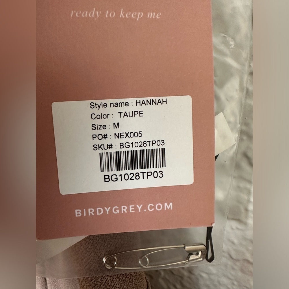 NWT Birdy Grey Hannah Dress in Crepe Taupe - Picture 5 of 7